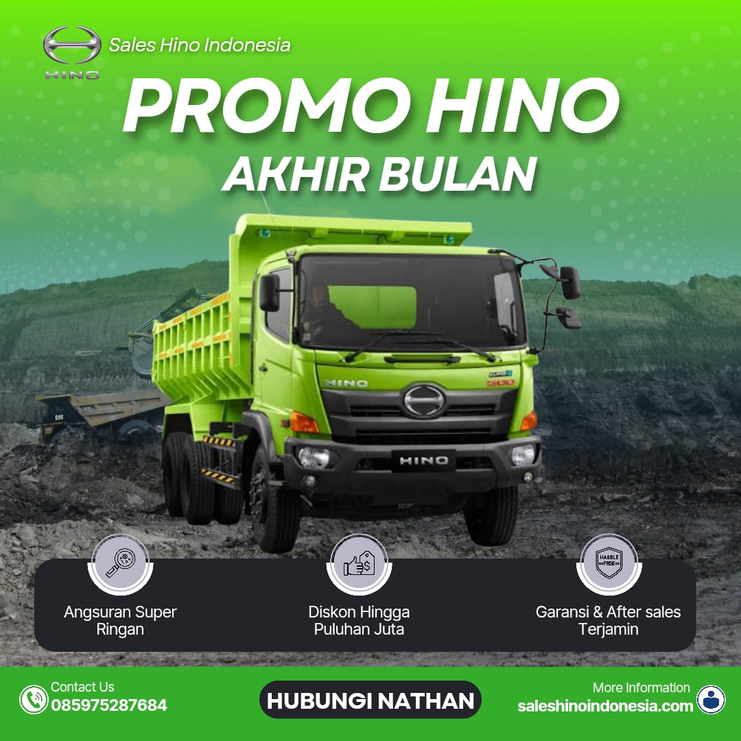 PROMO SPESIAL HINO AKHIR BULAN INI‼️
