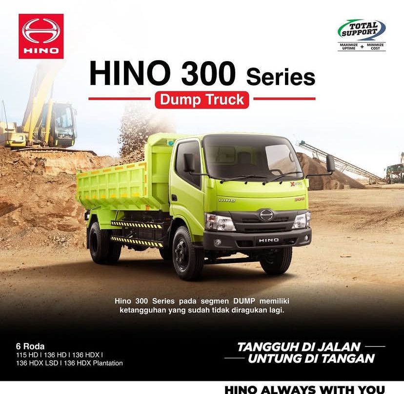 Hino 300 Series Dump Truck, Siap Hadapi Medan Berat dengan Efisiensi Tinggi