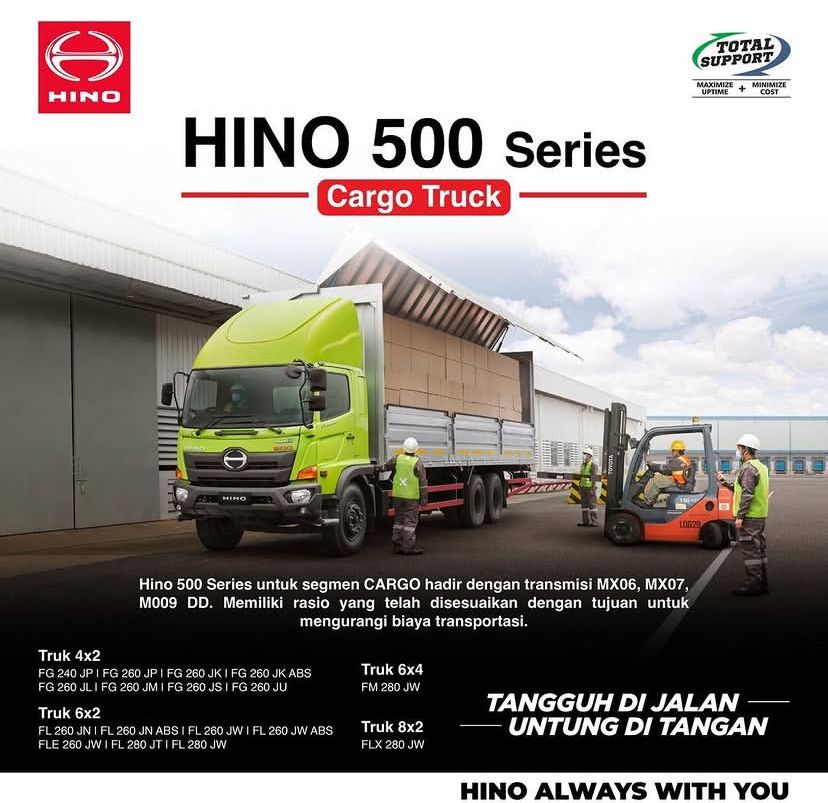 Performa Andal & Efisien: Hino 500 Series Cargo Siap Dukung Usaha Anda