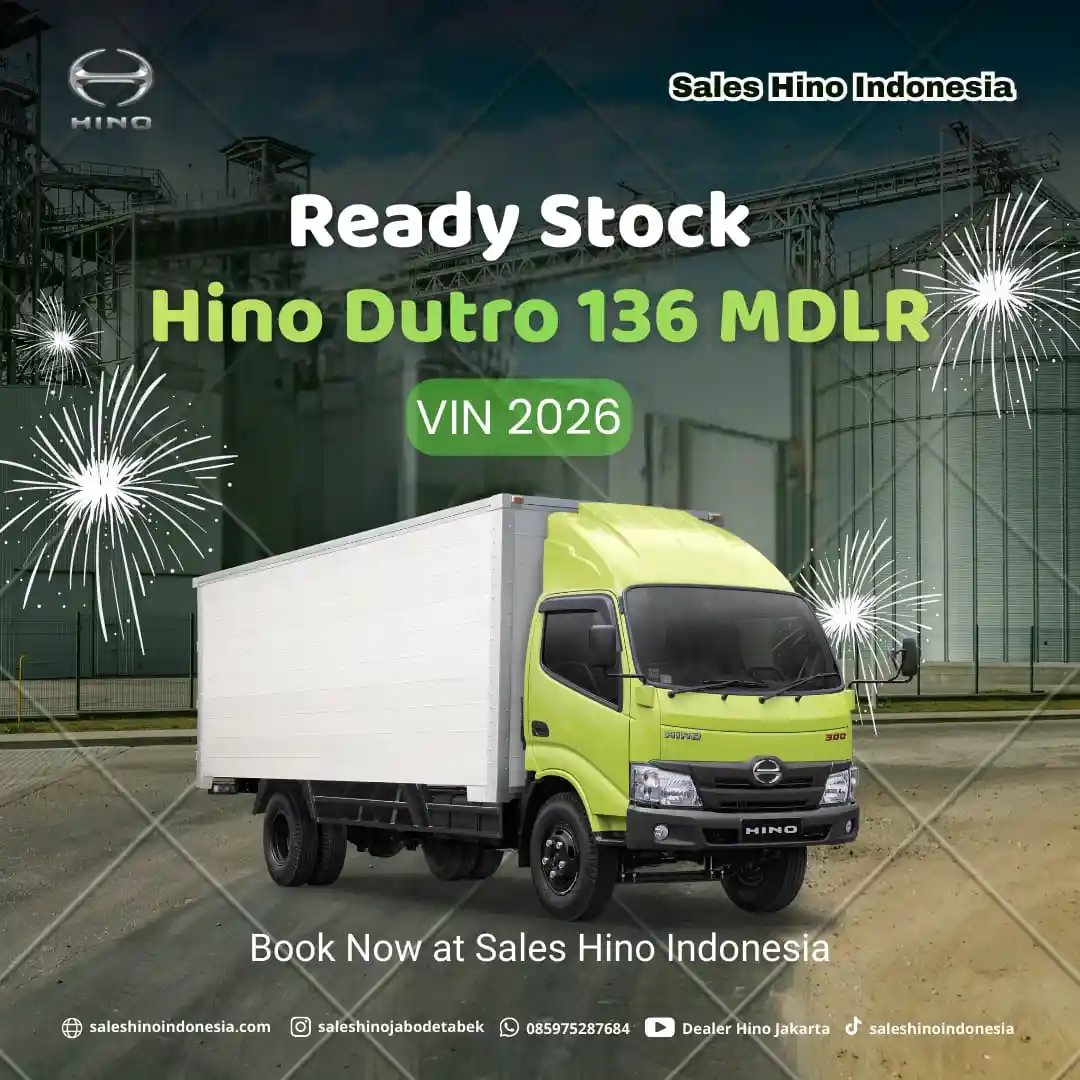 Artikel Hino - Promo Hino Dutro 136 MDLR Tahun 2026, Stok Terbatas & Proses Cepat - Sales Hino Indonesia