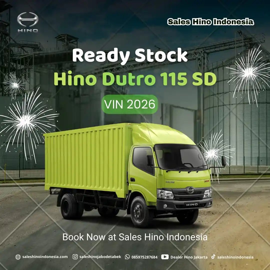 Artikel Hino - Hino Dutro 115 SD VIN 2026 Ready Stock, Solusi Truk Tangguh dan Irit - Sales Hino Indonesia